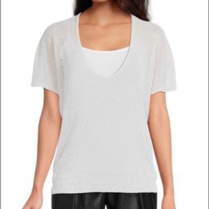 White top with sequin